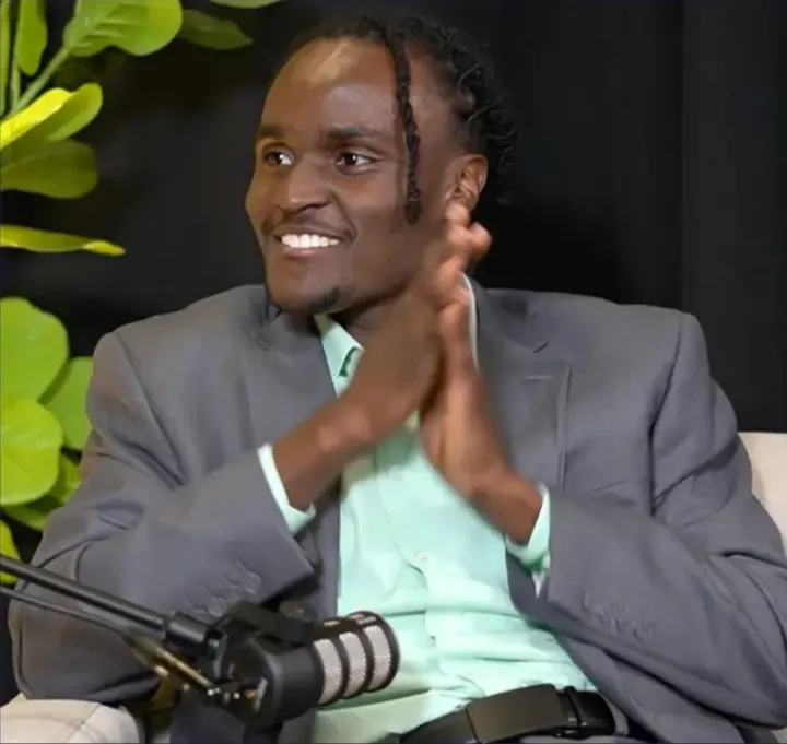Julian Brown recording a podcast at JPR Studios