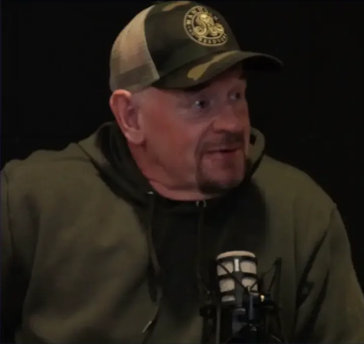 The Undertaker recording a podcast at JPR Studios
